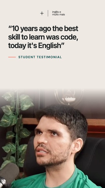 10 years ago the best skill to learn was code, today it's English